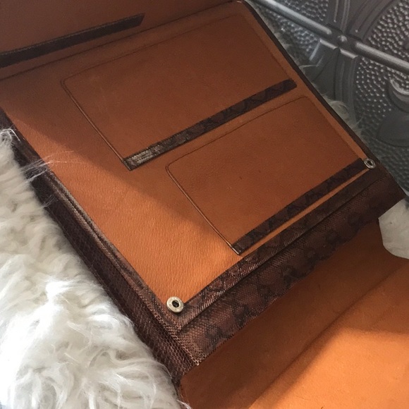 Vintage genuine snake skin briefcase purse 2 compartments - Picture 6 of 14